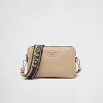 Prada Sand N Leather bag with shoulder strap 1BH082 2DKV F02YP