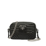 Prada Diagramme leather cross-body bag 1BH083 2D91 F0002