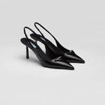 Prada Brushed leather slingback pumps 1I901M 055 F0002