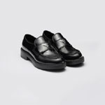 Prada Chocolate brushed leather loafers 2DE127 055 F0002