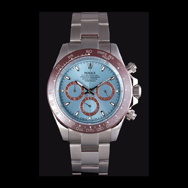 Rolex Daytona Ice Blue Dial Brown Bezel Stainless Steel Bracelet RL6633