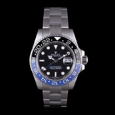 Rolex GMT MASTER II BLACK BLUE BEZEL 2013 RL6636