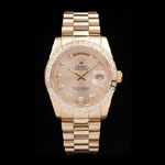 Rolex Day-Date 18k Yellow Gold Plated Stainless Steel Gold Dial RL6613