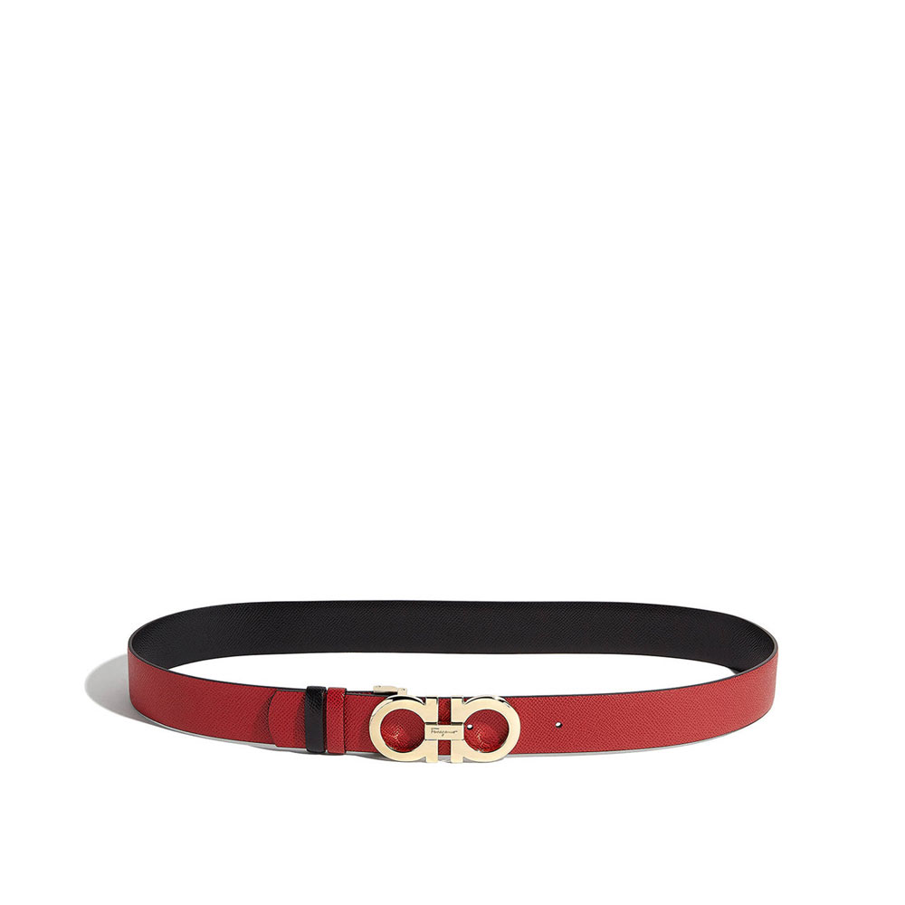 Ferragamo Large Double Gancio Belt 23A564 674549: Image 1