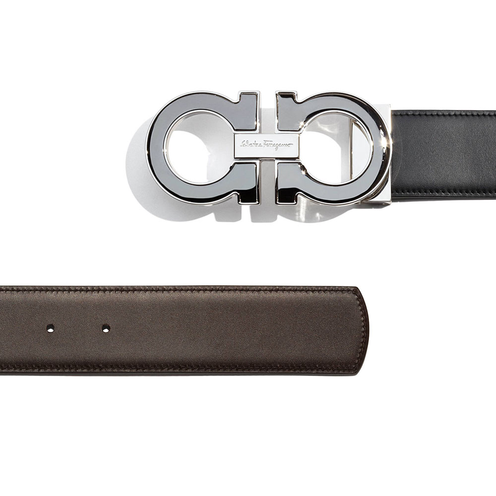 Ferragamo Reversible and Adjustable Belt 679494 645904: Image 2