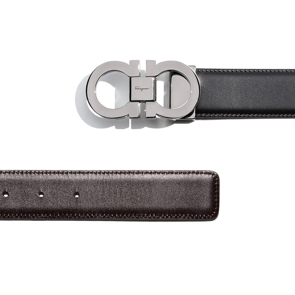 Ferragamo Reversible and Adjustable Belt 679535 644557: Image 2