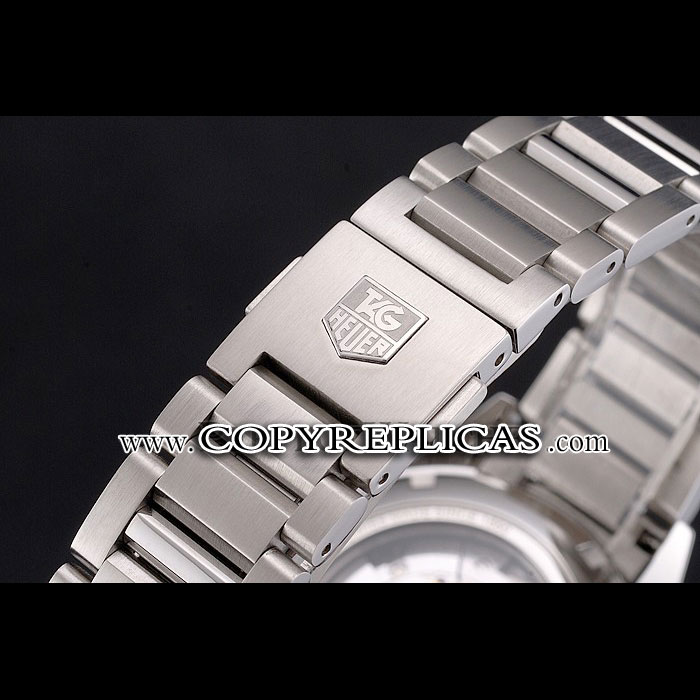 Swiss Tag Heuer Carrera Calibre 5 Silver Dial Stainless Steel Case And Bracelet TG6713: Image 3