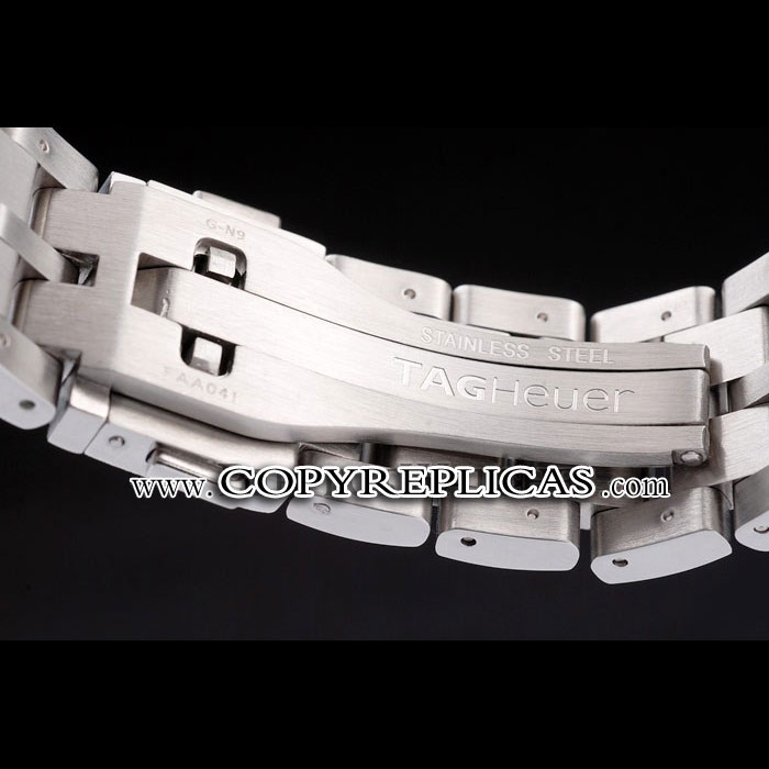 Tag Heuer Swiss SLR Tachymeter Bezel Stainless Steel White Dial TG6725: Image 4