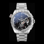 Tag Heuer Swiss Carrera Tachymeter Bezel Stainless Steel Black Dial TG6728