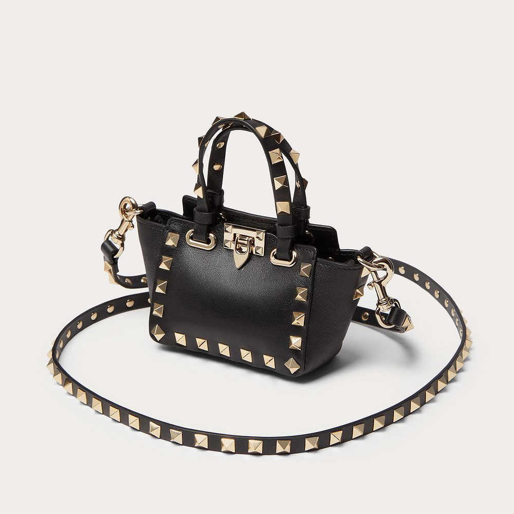 Valentino Garavani Micro Rockstud Calfskin Bag 1W2P0Y28BOL0NO: Image 3