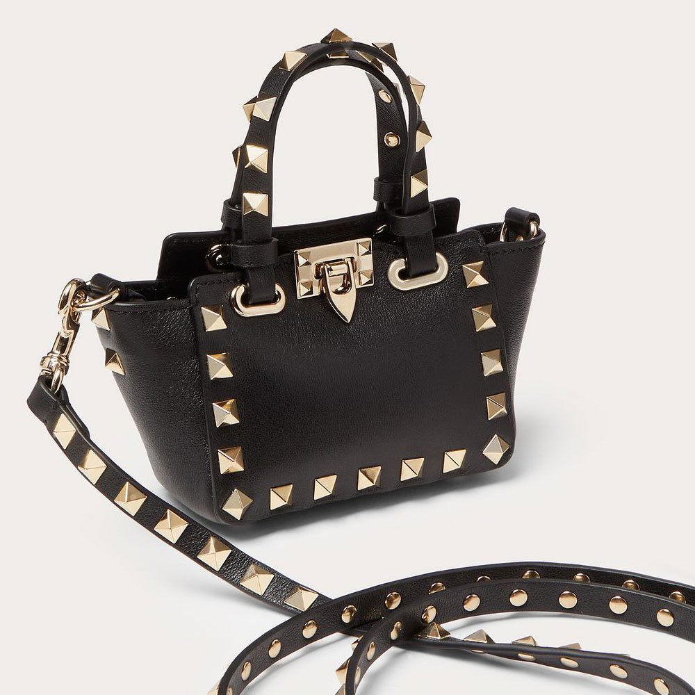 Valentino Garavani Micro Rockstud Calfskin Bag 1W2P0Y28BOL0NO: Image 4