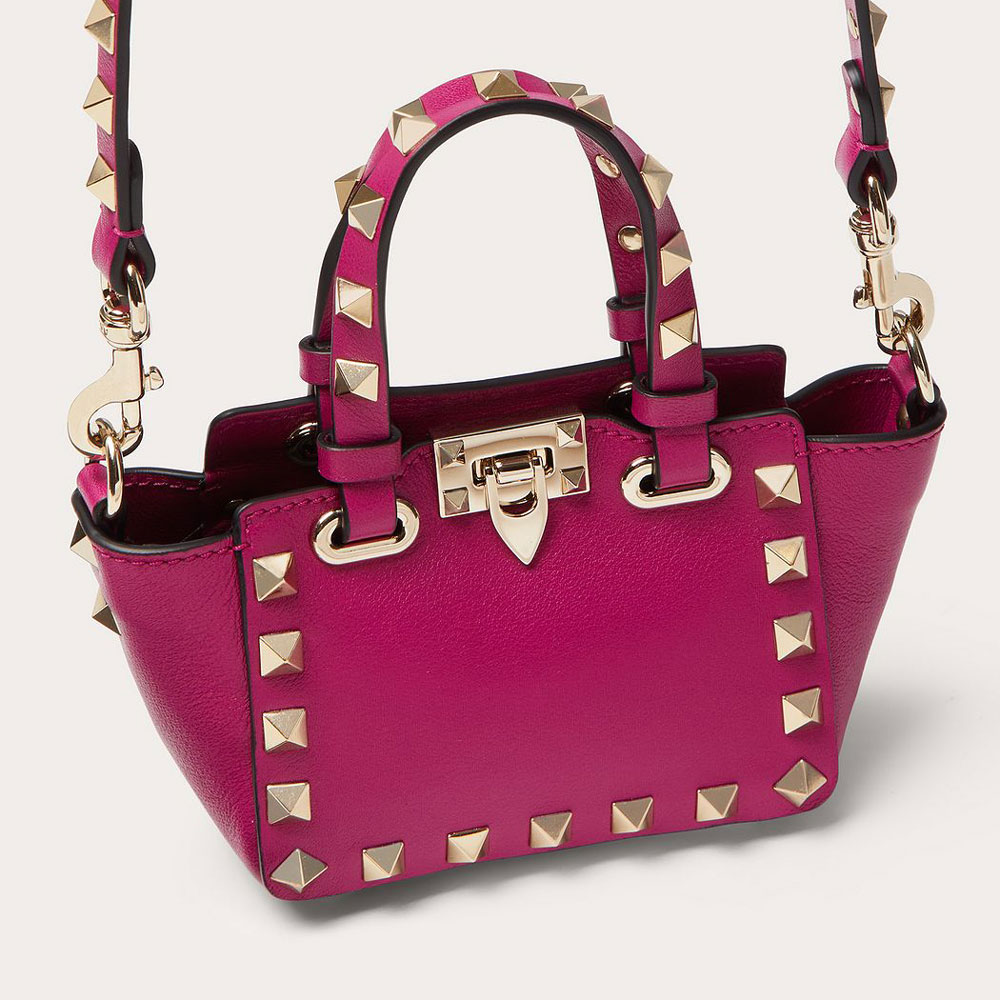 Valentino Garavani Micro Rockstud Calfskin Bag 1W2P0Y28BOLM24: Image 4