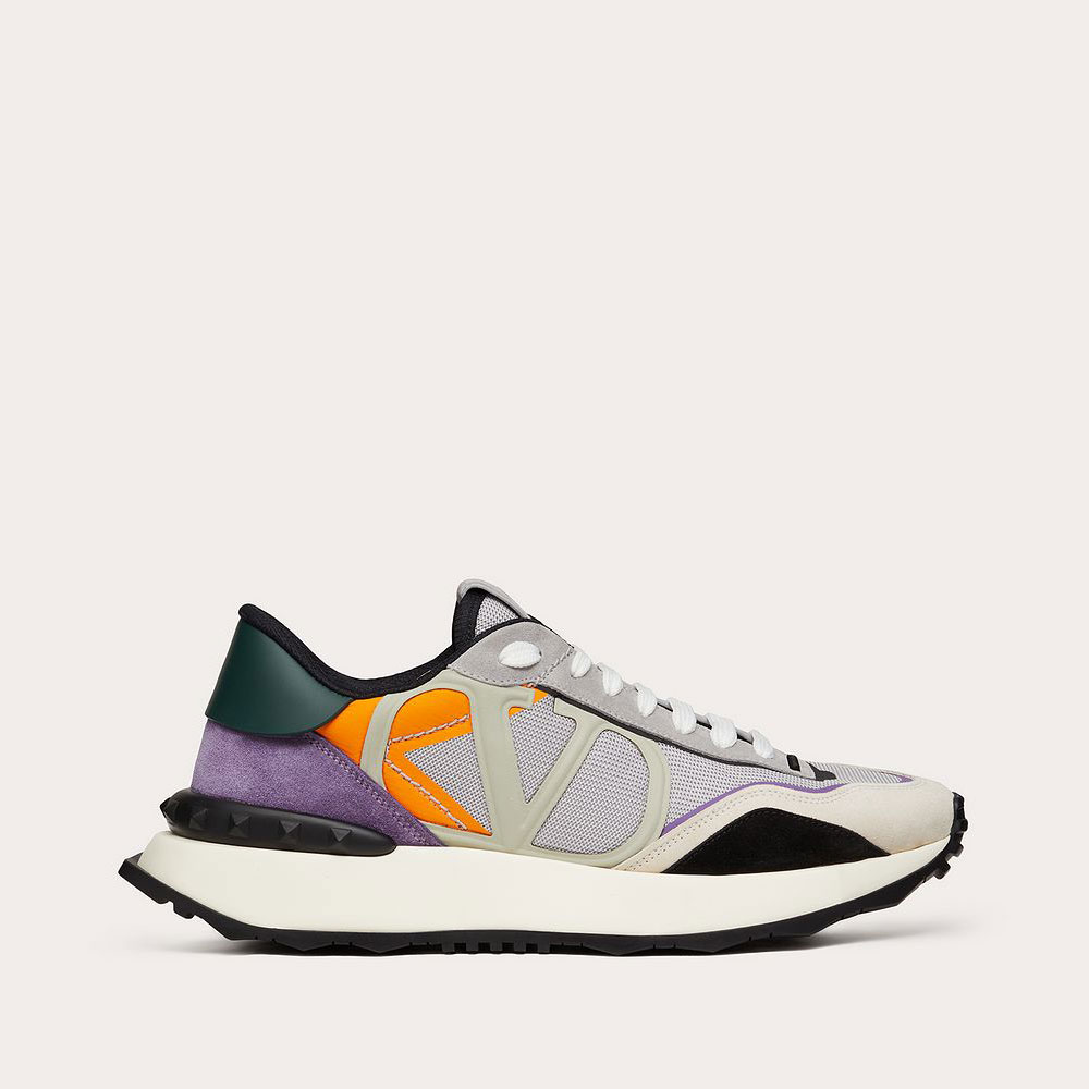 Valentino Garavani Netrunner Fabric And Suede Sneaker 1Y2S0F28SAS6T1: Image 1