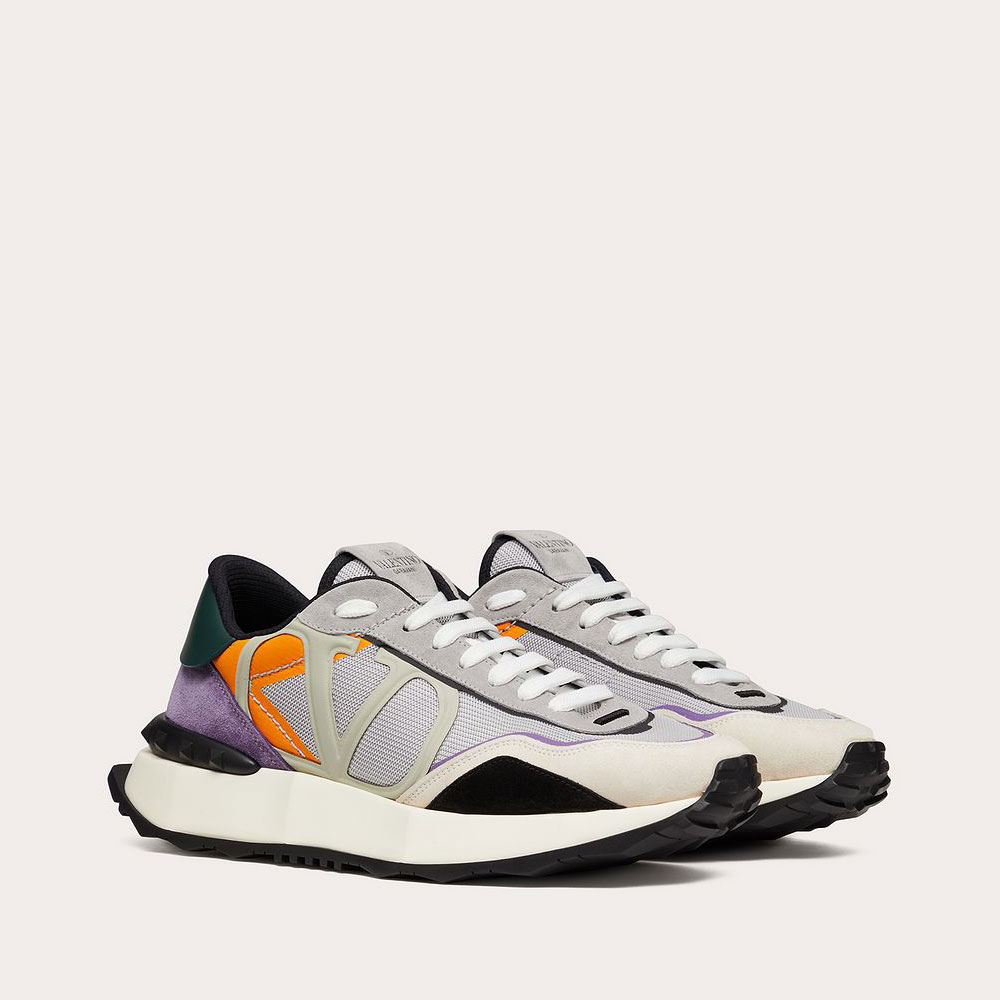 Valentino Garavani Netrunner Fabric And Suede Sneaker 1Y2S0F28SAS6T1: Image 2