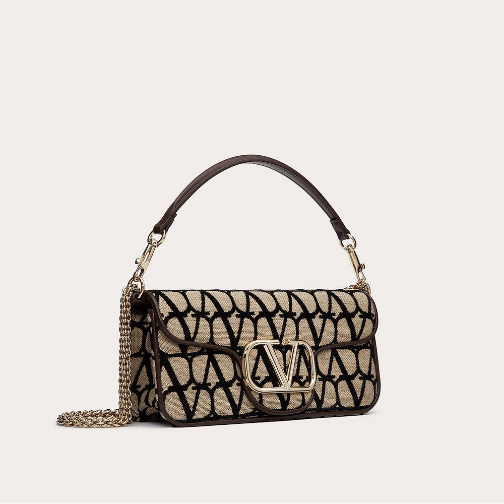 Valentino Garavani Loc Toile Iconographe Shoulder Bag 2W0B0L96JSQ6ZN: Image 2