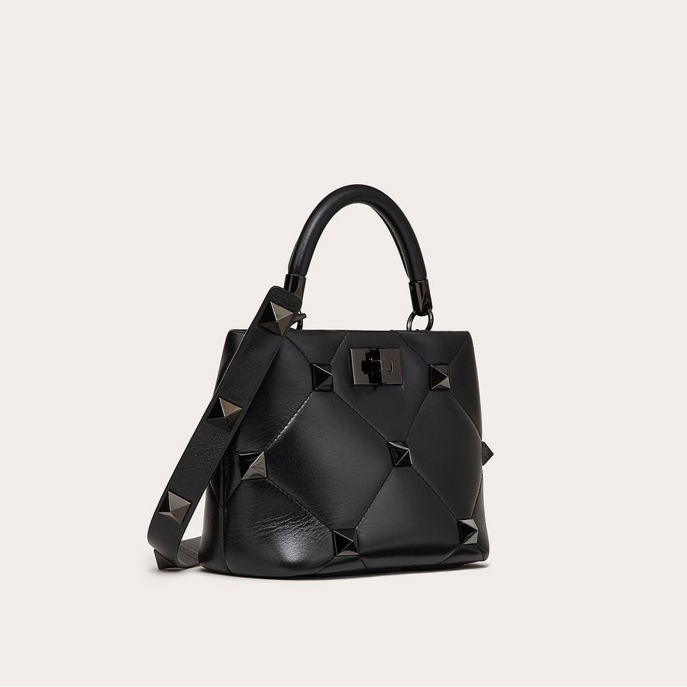 Valentino Garavani Small Roman Stud The Handle Bag In Nappa 2W2B0I97LWB0NO: Image 2