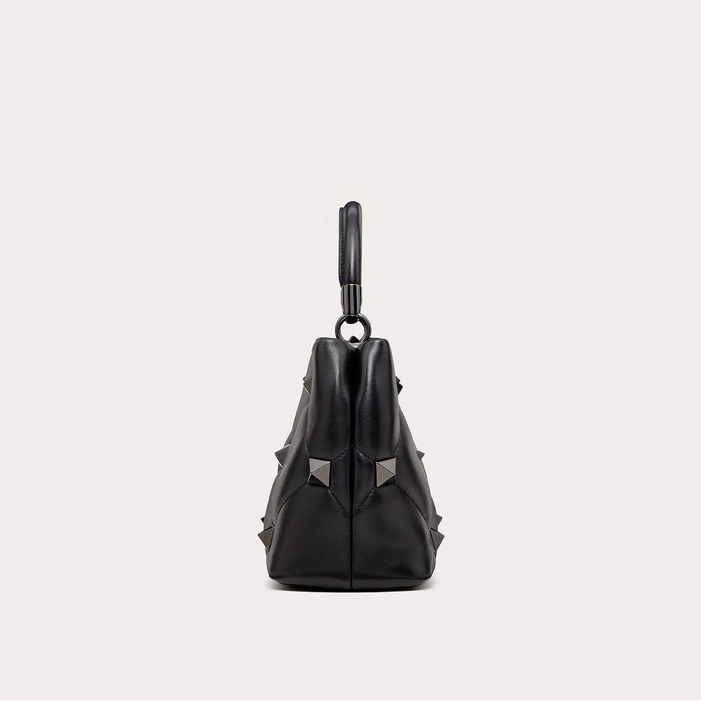 Valentino Garavani Small Roman Stud The Handle Bag In Nappa 2W2B0I97LWB0NO: Image 4