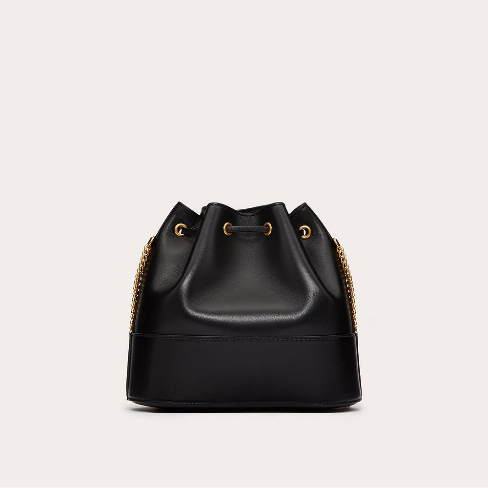 Valentino Garavani Mini Bucket Bag Nappa Vlogo Signature Chain 2W2P0T83HPF0NO: Image 3