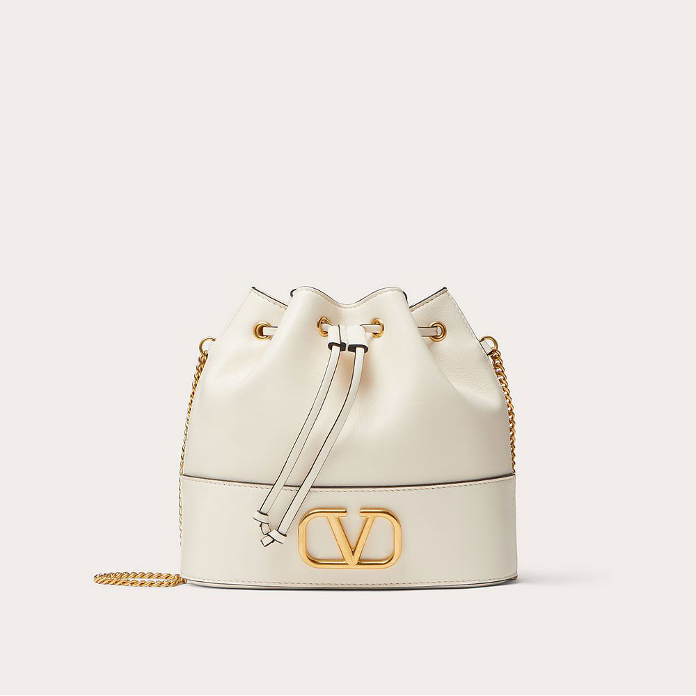 Valentino Garavani Mini Bucket Bag Nappa Vlogo Signature Chain 2W2P0T83HPFI16: Image 1