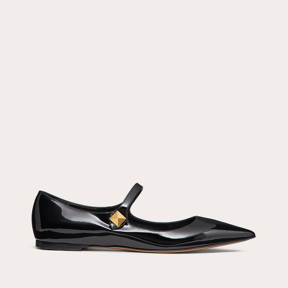 Valentino Garavani Tiptoe Patent Ballet Flats 2W2S0GC3ERU0NO: Image 1