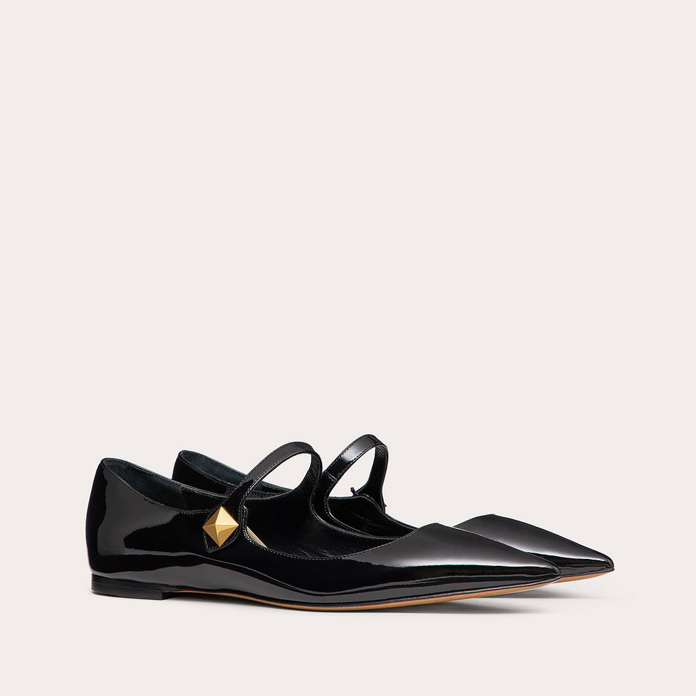 Valentino Garavani Tiptoe Patent Ballet Flats 2W2S0GC3ERU0NO: Image 2