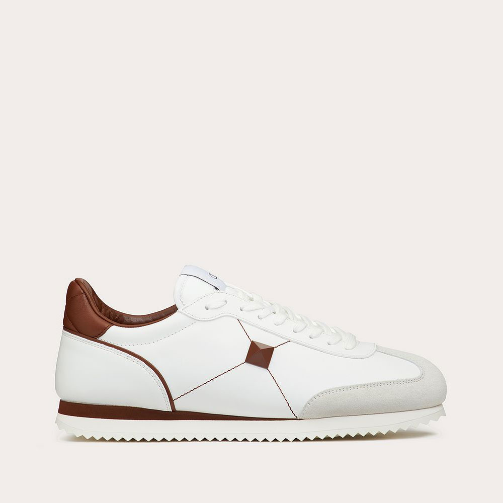 Valentino Garavani Stud Around Low-Top Calfskin Nappa Sneaker 2Y2S0G51TUFUZ5: Image 1