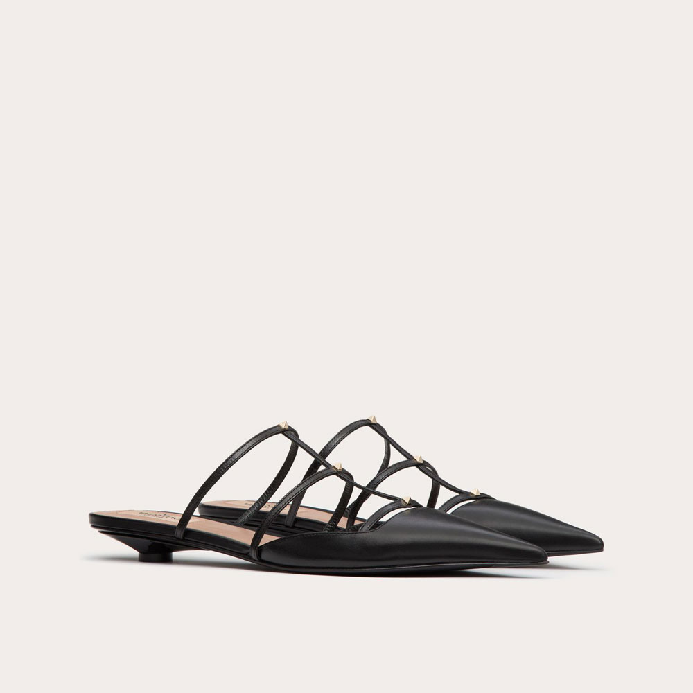 Valentino Rockstud Wispy Calfskin Mule 4W0S0IZ2ACT 0NO: Image 1