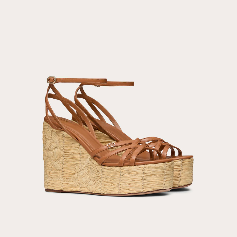 Valentino Raflower Wedge Sandal 4W2S0IJ4VTU ZT6: Image 1