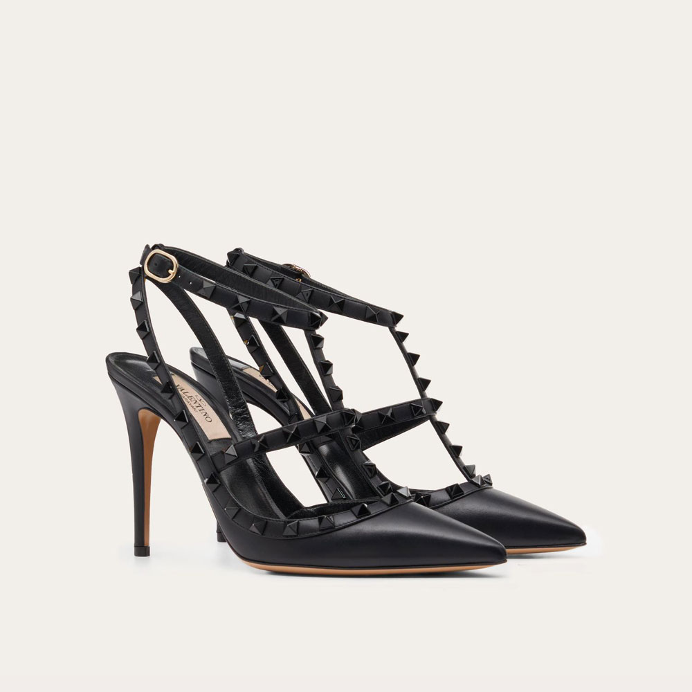 Valentino Rockstud Ankle Strap Pump 5W2S0393VB8 0NO: Image 1