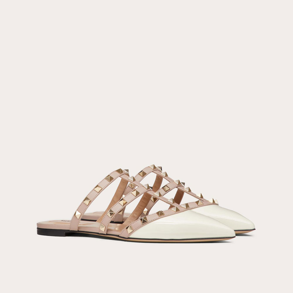 Valentino Rockstud Patent-leather Mule 5W2S0H15VNW L62: Image 1