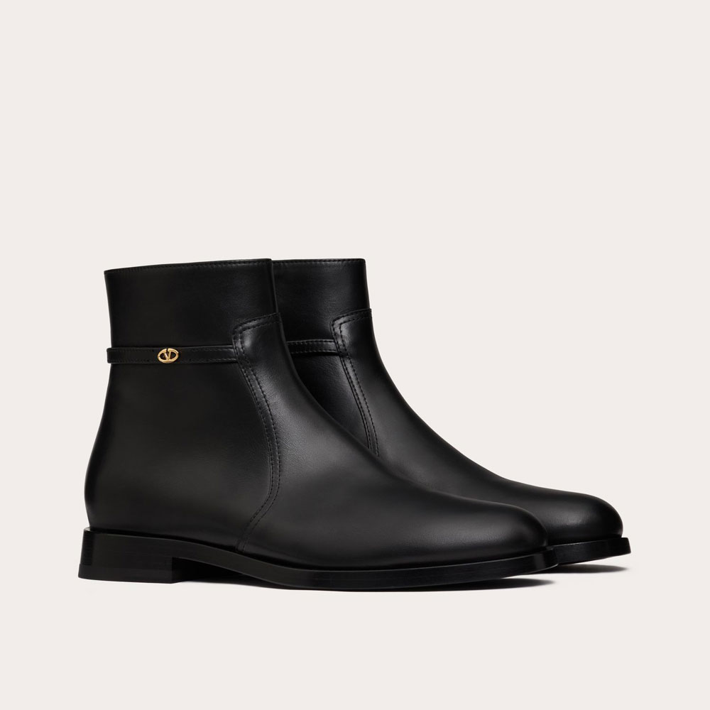 Valentino Mini Vlogo Signature Calfskin Boot 5Y2S0I29EEY 0NO: Image 1