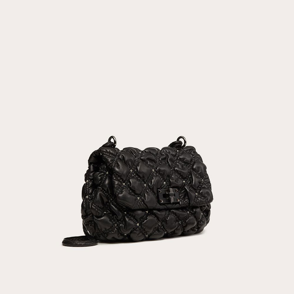 Valentino Medium Nappa Spikeme Shoulder Bag UW0B0H78EFZ0NO: Image 2