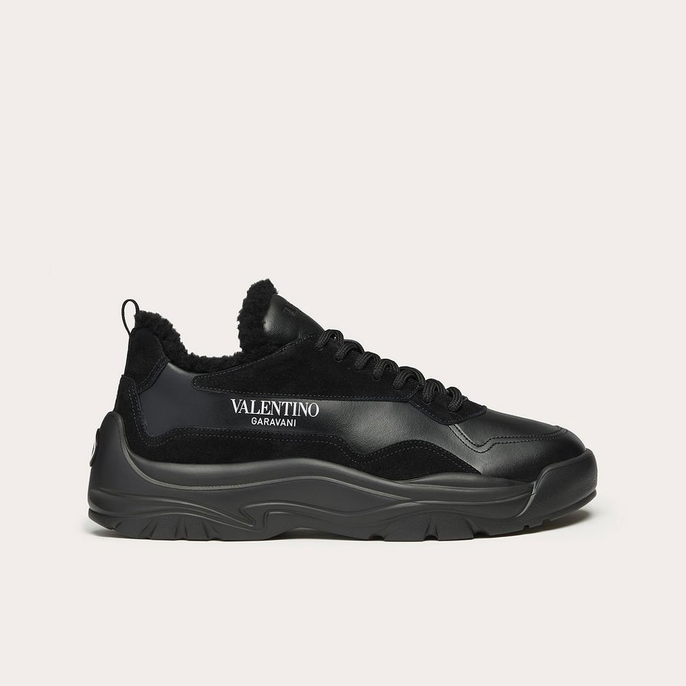 Valentino Gumboy Sneaker With Shearling Lining UY0S0B17QSMN01: Image 1