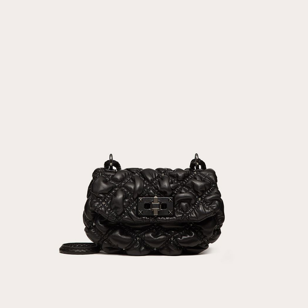 Valentino Small Nappa Spikeme Shoulder Bag VW2B0H79EFZ0NO: Image 1