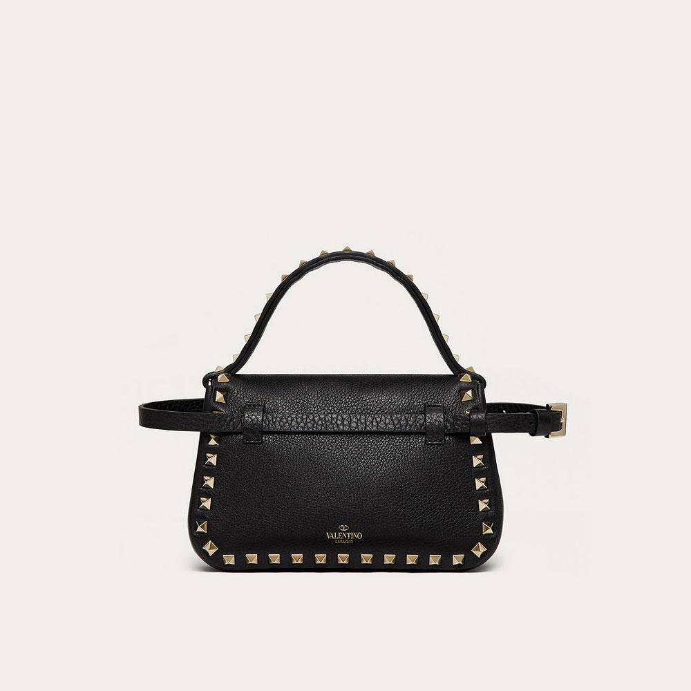 Valentino Small Rockstud Grainy Calfskin Handbag VW2B0I52VSF0NO: Image 3