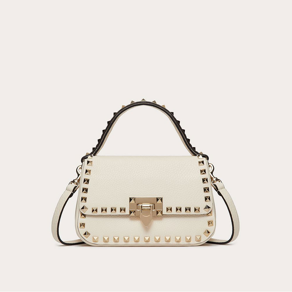 Valentino Garavani Small Rockstud Grainy Calfskin Handbag XW2B0I52VSFI16: Image 1