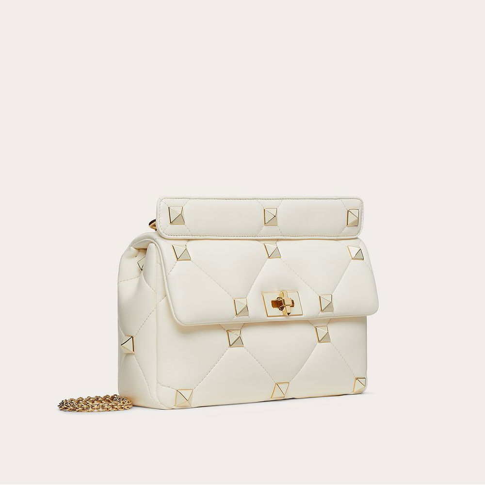 Valentino Garavani Large Roman Stud The Shoulder Bag In Nappa XW2B0I60PTH098: Image 3