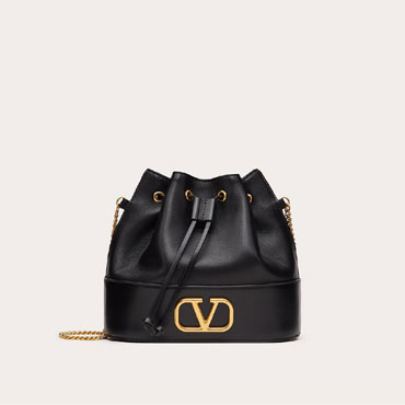 Valentino Garavani Mini Bucket Bag Nappa Vlogo Signature Chain 2W2P0T83HPF0NO