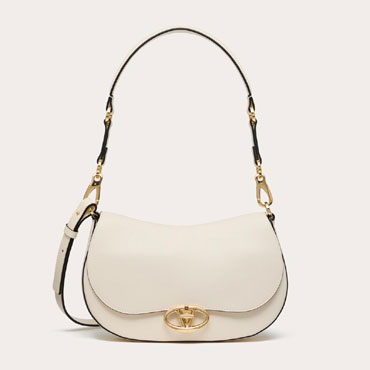 Small Valentino Garavani Ohval Shoulder Bag In Nappa Calfskin 5W2B0N88CVC098