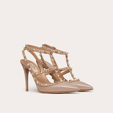 Valentino Patent Rockstud Caged Pump 5W2S0393VNW P45