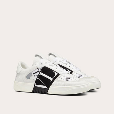 Valentino Vl7n Sneaker In Banded Calfskin Leather 5W2S0V66WRQ 24P