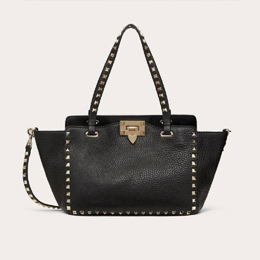 Valentino Small Grain Calfskin Leather Rockstud Bag ZW2B0037VSF0NO