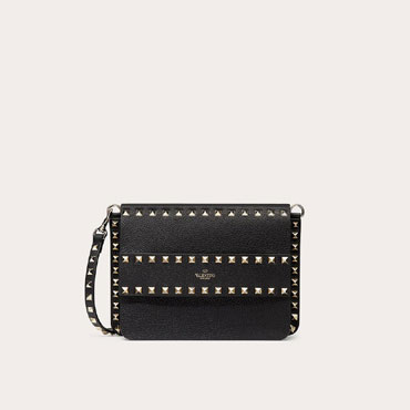 Valentino Small Rockstud Grainy Leather Crossbody Bag ZW2B0E86YRK0NO