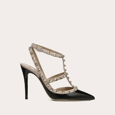 Valentino Garavani Patent Rockstud Caged Pump ZW2S0393VNWN91