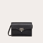 Valentino Garavani Small Rockstud Grainy Calfskin Crossbody Bag 1W2B0181HAD0NO