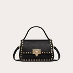 Valentino Garavani Small Rockstud Grainy Calfskin Handbag 1W2B0I52VSF0NO