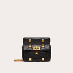 Valentino Garavani Small Roman Stud The Shoulder Bag In Nappa 1W2B0L04BSF0NO