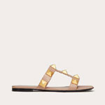 Valentino Garavani Roman Stud Flat Calfskin Slide Sandal 2W2S0BU9ZWMGF9