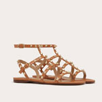 Valentino Rockstud Flat Calfskin Sandal 4W2S0A05VOD KEL