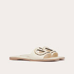 Valentino Vlogo Cut-out Calfskin Slide Sandal 4W2S0IB0RLL B24